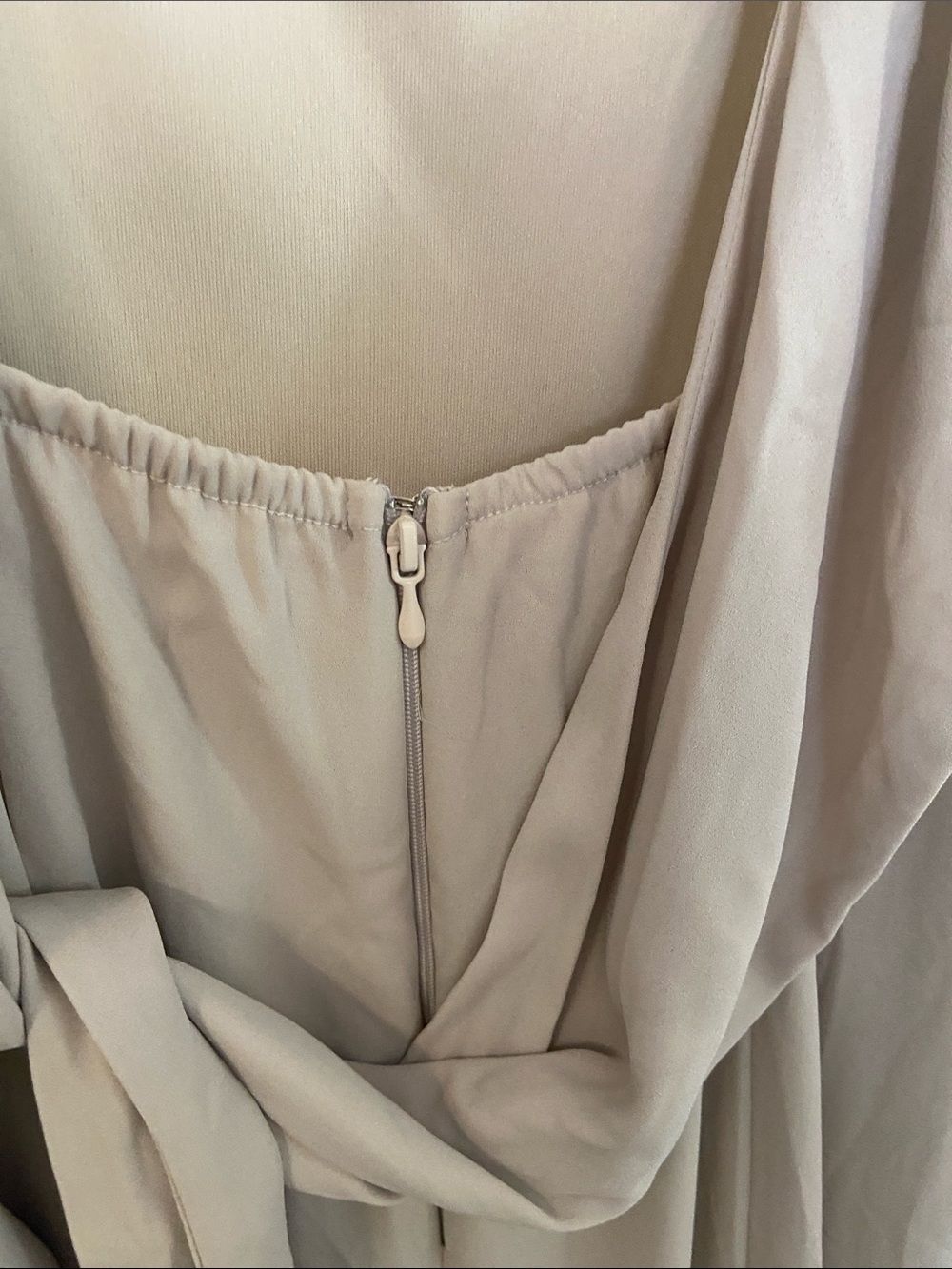 NWOT but flawed Show Me Your MuMu Blush Cream Slip Maxi Dress. Size M. - Picture 5 of 6